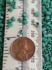 Sea Foam Turquoise Green Glass Seed Beads African Indian Trade Murano Vintage