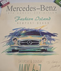 1995 18th Annual Mercedes-benz Exhibition Fashion Island 28x22 Poster Signed