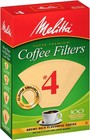 Melitta Super Premium No  4 Coffee Paper Filter  100 Count Pack Of 1  Brown