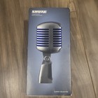 Shure Super 55 Dynamic Supercardioid Wired Mic Live Performance Silver blue