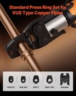 Vevor 5pcs Propress Pressing Kit 4pcs Press Rings 1 2  To 1-1 4    R8 Actuator