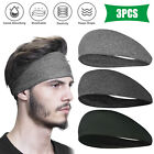3pcs Men Women Sports Headband Anti-sweat Band Running Yoga Stretch Head Bands