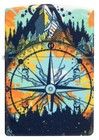 Zippo Compass Design Glow In The Dark Windproof Pocket Lighter  49805