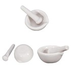 6ml Mortar pestle Polished Porcelain Pot Garlic Spice Grinding Herbal Medicines