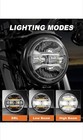 5 75  Led Headlight For Harley Drl Motorcycle Dyna Sportster Softail 883 Glide