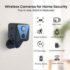 4k Mini Wireless Home Security Camera Nanny Cam With Night Vision And Hd