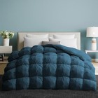  Goose Feather Down Comforter With Pinch Pleat Design - All Season Duvet 
