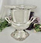 Wallace Baroque Champagne Bucket Silver Plated Engraved Vintage Ice Bucket