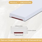 20 Ft Peel-and-stick Tile Edge Molding Trim  Flexible Edging Moulding For Kit