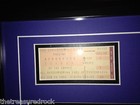 Aerosmith Steven Tyler Signed Autographed Photograph Ticket Stub Framed Psa Dna 
