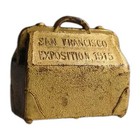  1915 Ppie San Francisco  Expo Paperweight Carpet Bag  scarce 