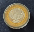  10 Silver Strike Luxor Casino Wing Lady  999 Fine Silver Las Vegas Nv  Token