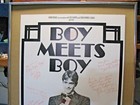Boy Meets Boy Musical Comedy Poster Thick Paperboard Framed Multiple Signatures 