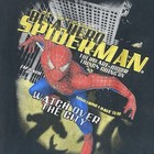Vintage Spider-man 2 The Movie Promo Black All Over Print Long Sleeve T Shirt M