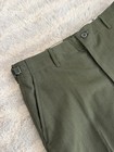 Rare True Vintage Korean War Olive Military Trousers 31-35in Adjustable 50s Pant