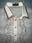 Filipino Barong Tagalog Fancy Embroidery Wedding Formal Size Medium