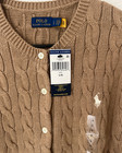 Polo Ralph Lauren Women s Cable Knit Cardigan Brown L Nwt Qr Authentic