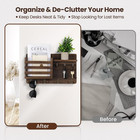 Mail Holder For Wall Mail Organizer With Key Hooks Hallway Farmhouse Decor Stora