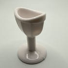 Rare Antique Eye Wash Glass  Cup Milk Glass White Optical Medical Oddity A11