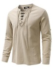 Mens Renaissance Shirt Medieval Pirate Viking Halloween Costume Gothic Steamp   