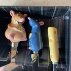 Disney Pixar Ratatouille Cheese Knives Bottle Stoppers Remy   Emile Figures 2007