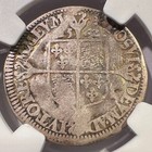 1562 England Sixpence Milled Queen Elizabeth I Cabinet Toning Ngc Fine Details