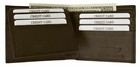 Mens Rfid Genuine Leather Credit id Card Holder Bifold Wallet Slim Purse Brown