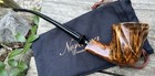 Erik  Nording Black Grain  2 Freehand Churchwarden Briar Pipe Made Denmark New