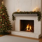 72   Fireplace Mantel Fir Wood Wall-mounted   Floating Shelf For Home Deco  Grey