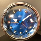 Mid Century Modern Pedestal Alarm Clock Linden Japan Mcm Blue Vintage Works