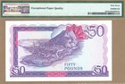 Gibraltar  50 Pounds Banknote  unc Superb Gem Pmg67  p-24 27 11 1986 no Reserve 