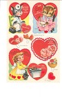 Vintage Uncut 1955 40 Valentines Paper Dolls  whitman org Sz lasr Repro Free Sh