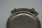 Vintage Golf Ashtray Trinket Dish Collectible Metal Golf Club Ball Decor Tray