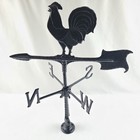 Vintage Cast Iron Rooster Weathervane 24    Tall Farmhouse Wind Direction Arrow