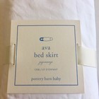Pottery Barn Baby Ava Crib Skirt Pink And Brown Nwt