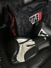 Title Classic Vinyl Hook   Loop Training Boxing Gloves Adult Large Punching Bag