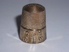 Vintage Victorian Simon Bros 14k Yellow Gold Etched Thimble Size 10