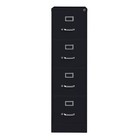 Hirsh 17892 15  W 4 Drawer Vertical File Cabinet  Black   Letter
