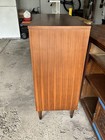 Brown Wood 4-drawer Chest Of Drawers  Freestanding Solid Rectangular