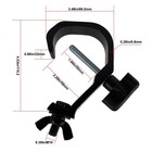 6 Pack Stage Light Clamp Hooks  Aluminum Dj Truss Clamps  Led Par Dj Spots