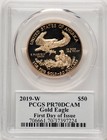 2019-w  50 One-ounce Gold Eagle Moy Signature Fdi Pcgs Pr70 Ed Moy
