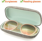 Hard Shell Eyeglasses Cases  Linen Fabrics Protector Sunglasses Case  Large Glas