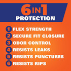 Ultra Strong 13 Gallon Trash Bags  Tall Kitchen Trash Bags 13 Gallon Size  Draws