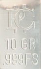 100 Grains  999 Silver Silver Bullion Silver Metal Bars 10 Pack Silver Stamps