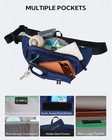 Waterfly 3l Rfid Antitheft Waist Bag 9pockets Waterproof Adj Unisex Travel
