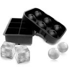 Round Or Square Ice Cube Ball Tray Silicone Sphere Mold Bar Whiskey Cocktails Us