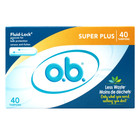 2 Pack O b  Super Plus Absorbency Tampons Fluid Lock 40 Count Each