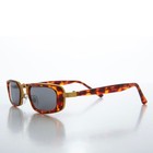 Tortoise Rectangle Vintage Sunglasses - Wiggins