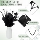 180 Pcs 3 Kinds Mixed Eucalyptus Leaves Stems Bulk Artificial Silver Dollar L   