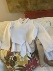 Tip Top Formal Tuxedo Suit Boys 5 Pc- Sz7  White Set Bx11